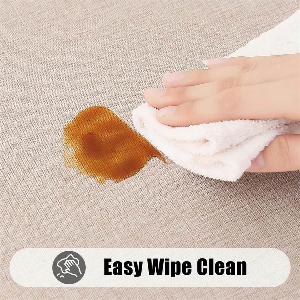 Mantel imitación lino mantel tela lavable mantel para cocina comedor Foto 3 de 4