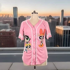 Cartoon Network Official Powerpuff Girls XL Jersey 2 Sided Logo