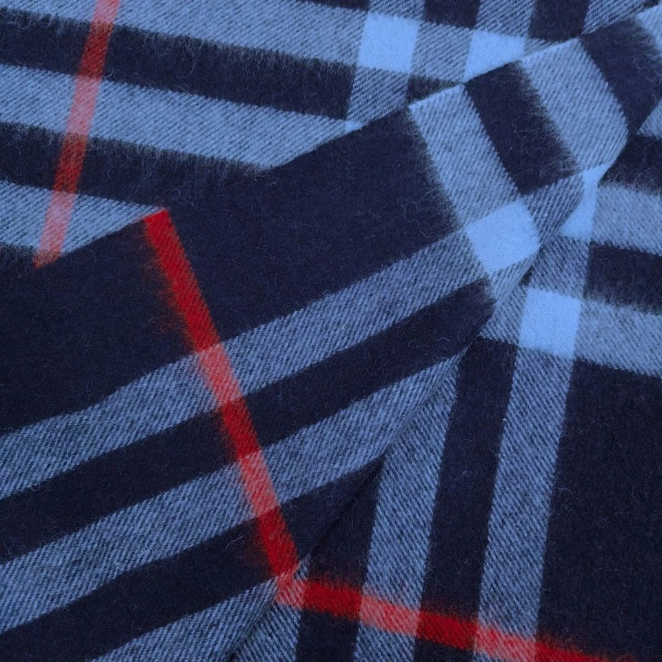 Mens Womens Winter Warm SCOTLAND Made 100% CASHMERE Scarf Scarves Plaid Wool - Image 3 of 4