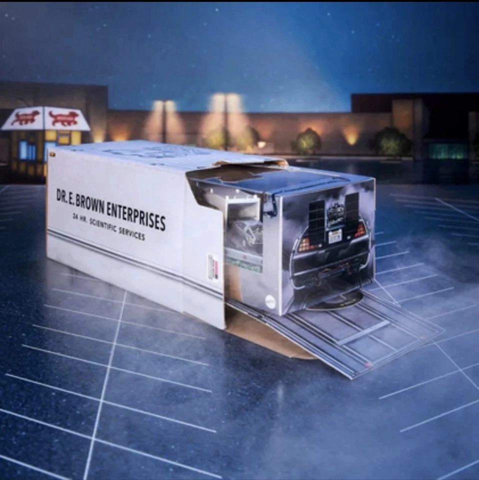 SDCC 2025 Hot Wheels Back to the Future 40th Anniversary Set Same Day Ship - Image 2 of 4