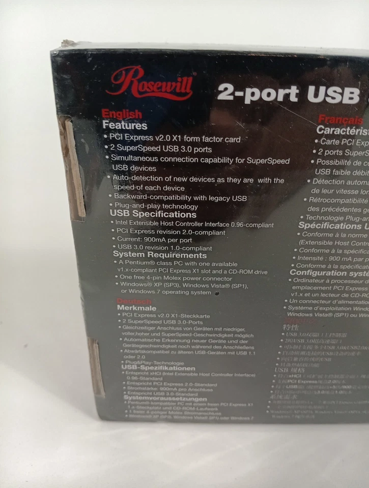 Rosewill RC-505 2 Port USB 3.0 SUPER SPEED PCI Express Card NEW IN BOX - Image 4 of 4