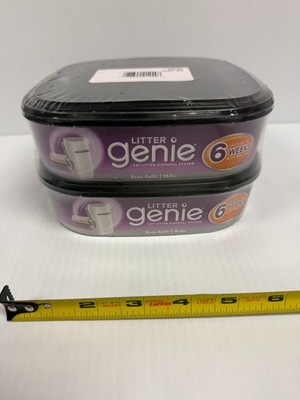 LITTER GENIE REFILL 2 PACK Standard 10.5ft Waste Disposal System Cat NEW