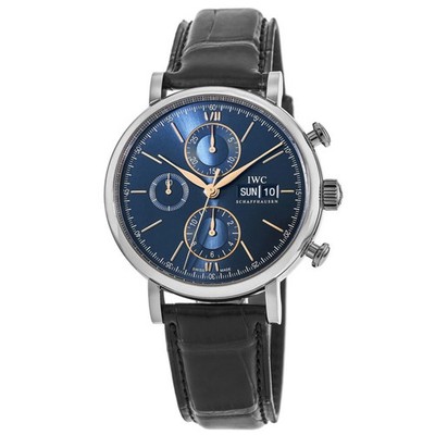New IWC Portofino Chronograph Automatic Blue Dial Men's Watch IW391036