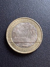 UK 2016 £2 Elizabeth II Anniversary Of The Great Fire Of London Two Pounds Coin