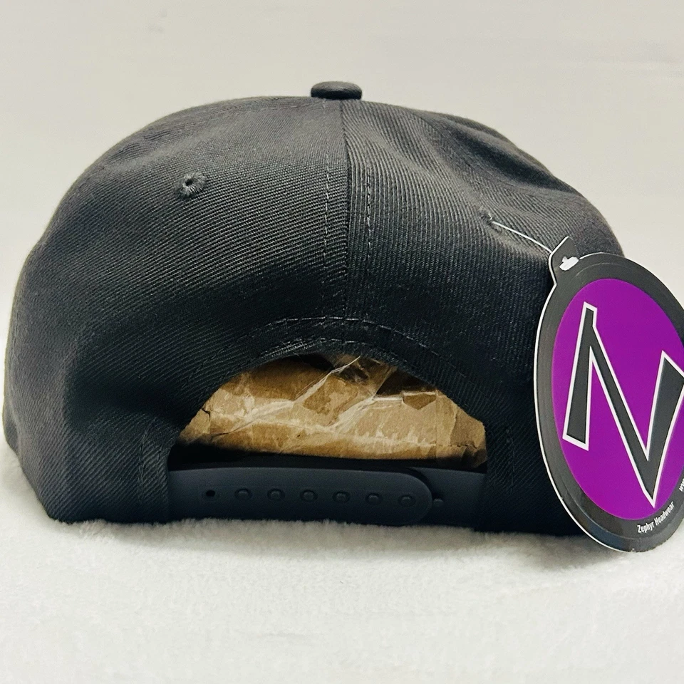 Zephyr Michigan Wolverines Switchback Snapback Hat Cap Adjustable Gray NCAA - Image 4 of 4