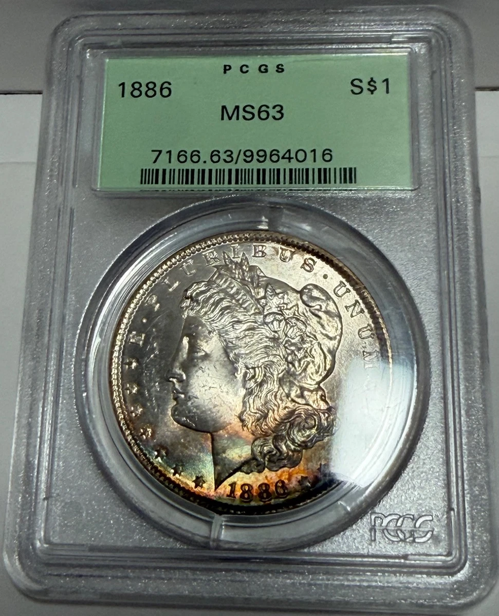 MS 63 Graded 1886 Year Morgan US Dollars (1878-1921) for sale | eBay