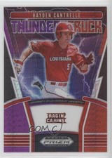 2020 Prizm Draft Picks Thunderstruck Red & Purple Hyper Hayden Cantrelle 1s8