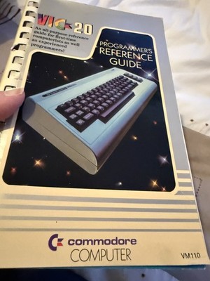 Commodore Vic-20 Programmers Reference Guide Manual Rare USA printed good