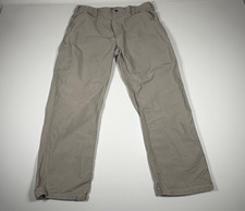 Carhartt Work Pants Mens Canvas Utility Carpenter Beige Tan See Measurements