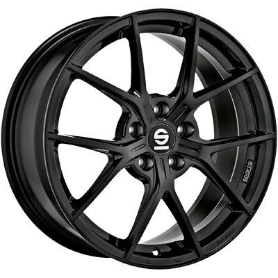 1x SPARCO PODIO gloss black 8.0Jx18 5x112 ET48