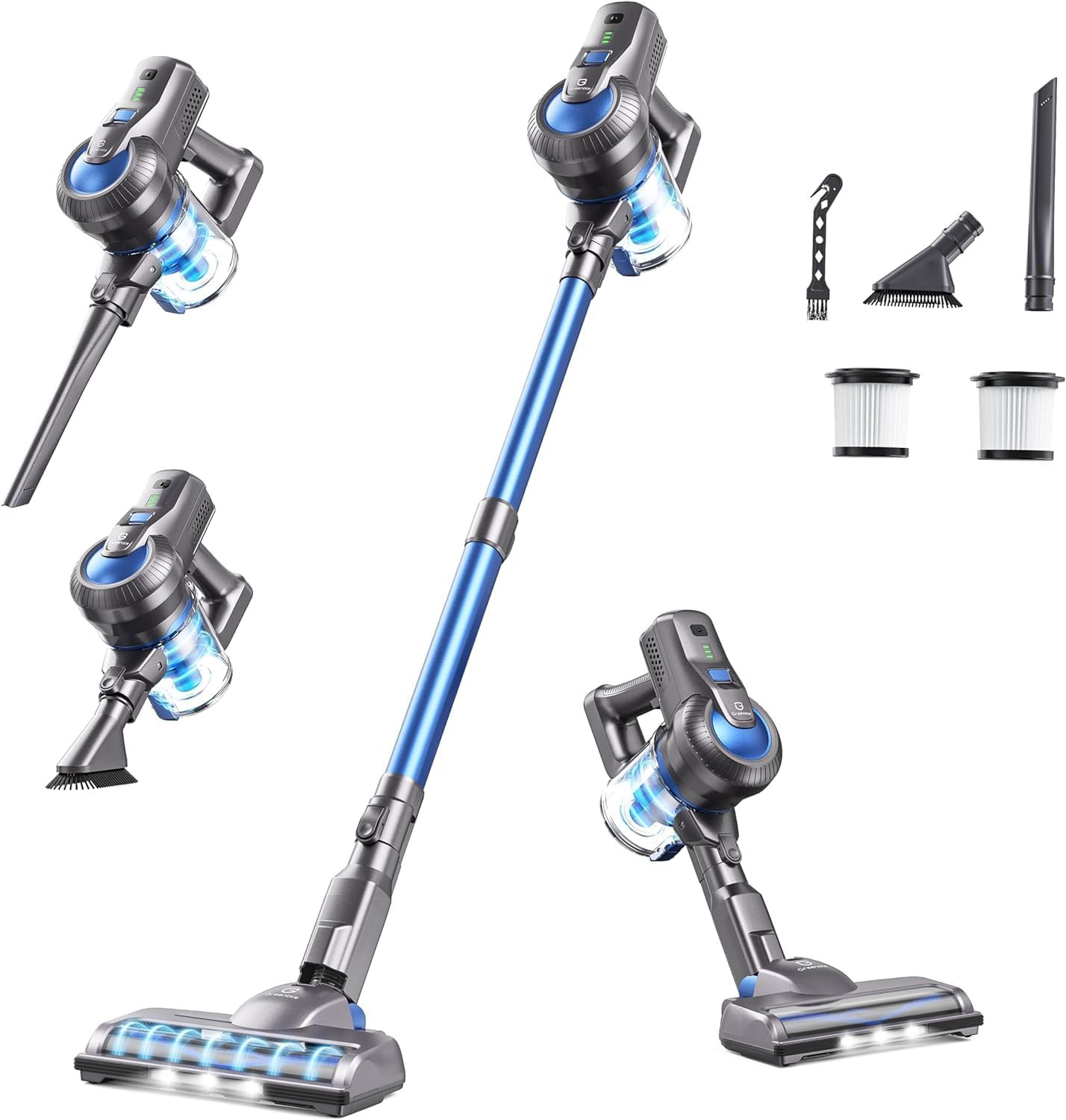 Aspirapolvere Cordless 22Kpa Brushless - Tecnologia Scopa Elettrica Potente