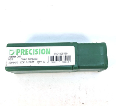12 Precision Twist Drill 0.228 in 4'' Long R18 Jobber Drill 5998450
