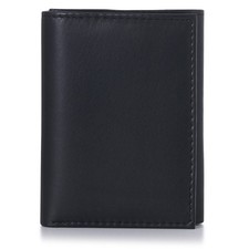 Alpine Swiss Mens Leather Trifold Wallet Coin Purse Small Wallet Gift Box