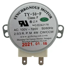 ORIGPARTS TY-50-F Synchronous Motor AC 100-120V 4W 2.5-3rpm/min CW/CCW with U...