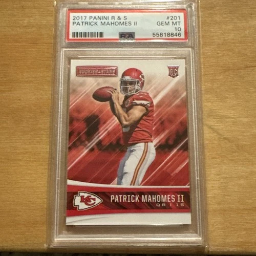 PATRICK MAHOMES II 2017 ROOKIES & STARS ROOKIE FOOTBALL RC PSA 10