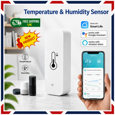 Tuya WiFi Zigbe Temperature Humidity Sensor Thermometer Hygrometer Smart Home UK