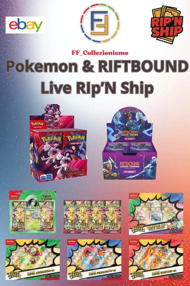 [ LIVE ] [ RIP'N SHIP ] Con Pokemon Rivali/Ascesa Eroica e molto altro....