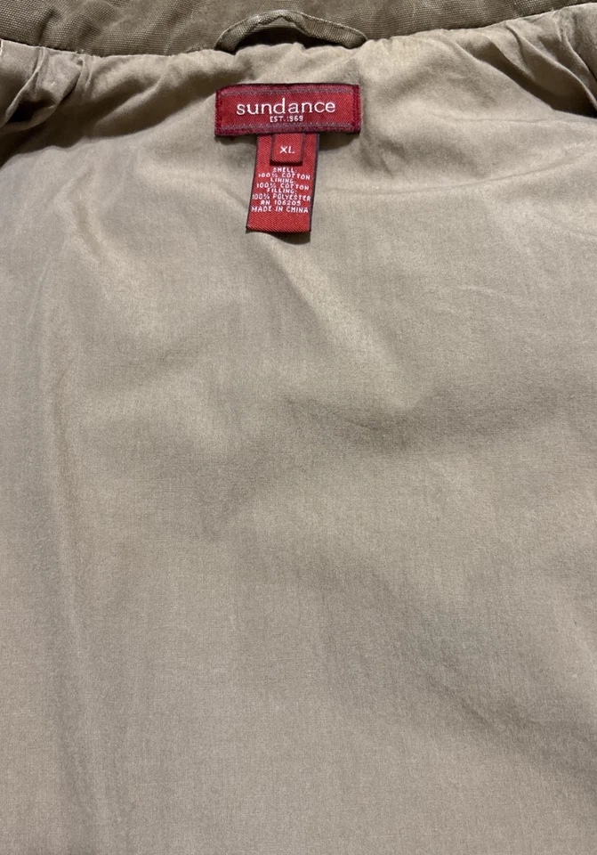 Chaleco acolchado SUNDANCE bronceado para mujer cuello falso X-grande Foto 2 de 4