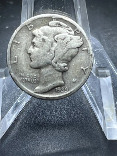 1939 S  Mercury Dime circulated 90% Silver Fine  # RJ52