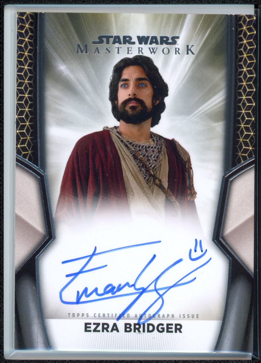 Topps Stars Wars Masterwork Eman Esfandi As Ezra Bridger Auto (DE)