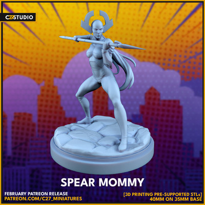 C27 - Proxima Midnight Fan Sculpt (40mm Marvel Crisis Protocol Scale)