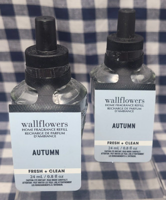 2-Pack NEW Autumn Wallflower Refill Bulbs SEALED 0.8 oz Bath & Body Works