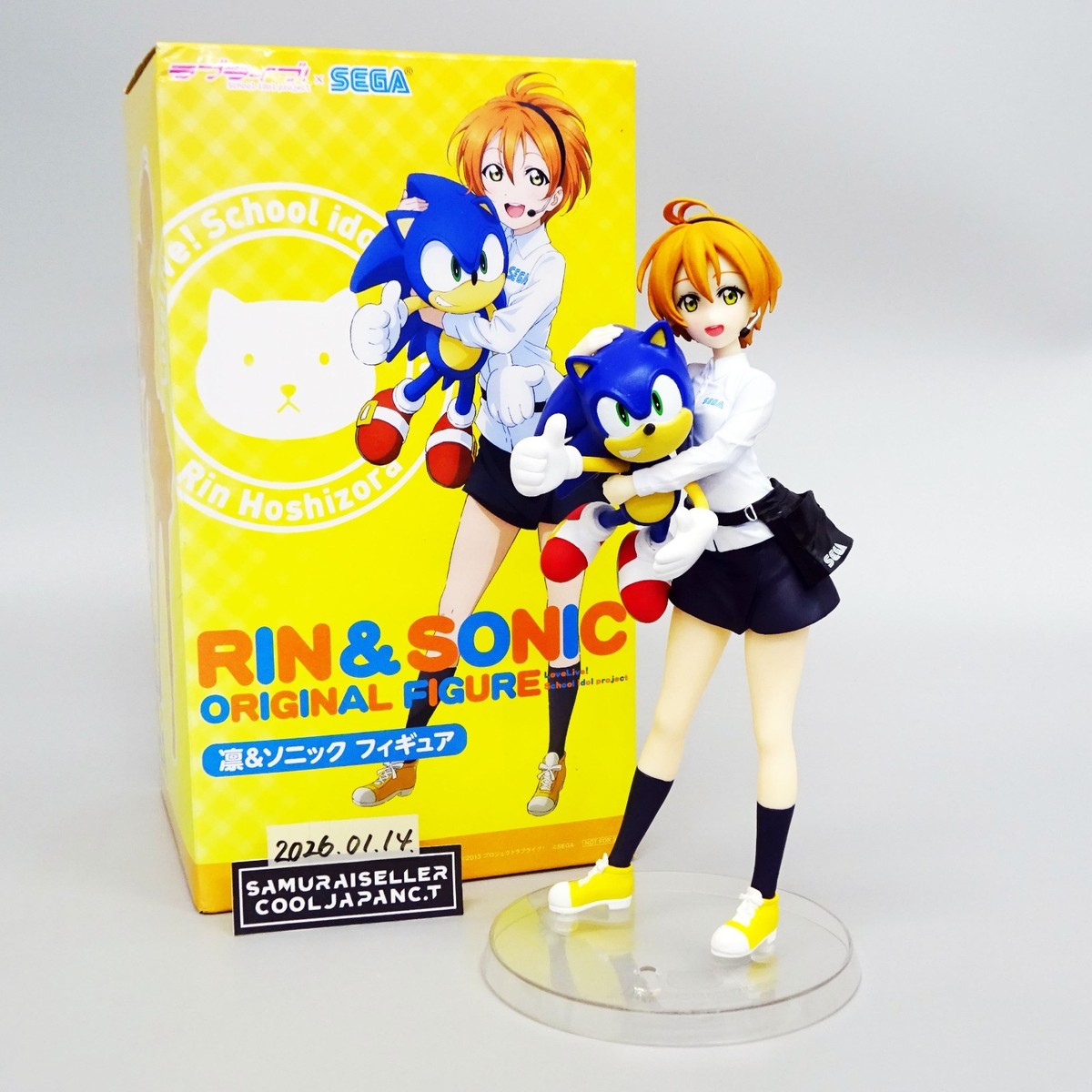 Love Live! SEGA Sonic x Rin Hoshizora Figure Limited Toy from