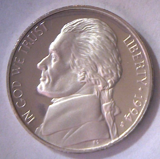 Uncirculated Proof 1994 US Jefferson Nickels (1938-Now) for sale