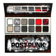 Goth Smoky Makeup Palette Black Gray Red Eyeshadow for Emo Punk Goth Look