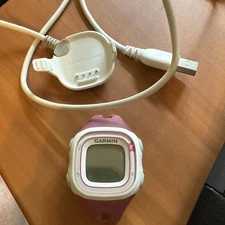 Garmin Forerunner 10 GPS Running Watch White/Pink With Charger Cable, No Band 