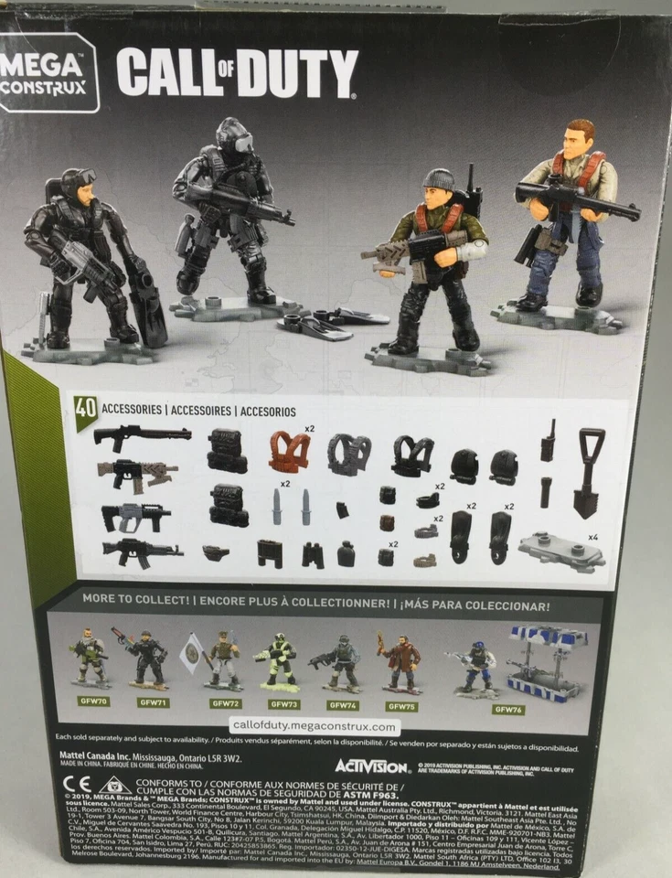 Mega Construx Call Of Duty 105 Piece Special Forces VS Submariners Set New 2019 - Image 3 of 4