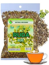 Ruda Seca Té (Rue Dried Herbs Tea) 4oz (113g) - Ruta Graveolens - 100% Natural,
