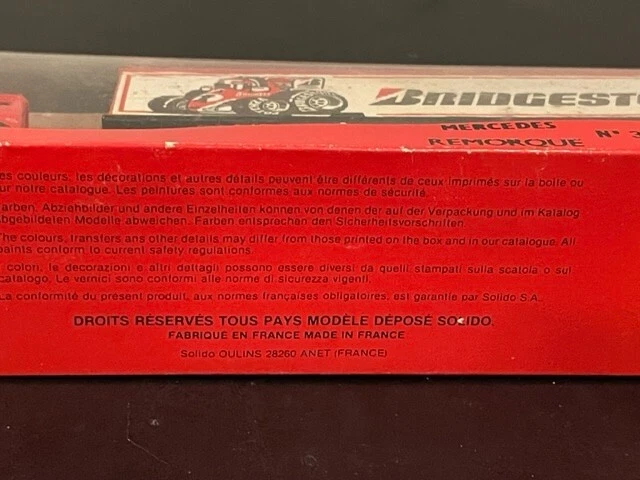 Tóner Solido Bridgestone Mercedes Gam III Semi, escritura francesa Foto 3 de 3