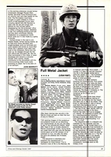 (F&F2) FILM REVIEW, FULL METAL JACKET: MATHEW MODINE & ADAM BALDWIN