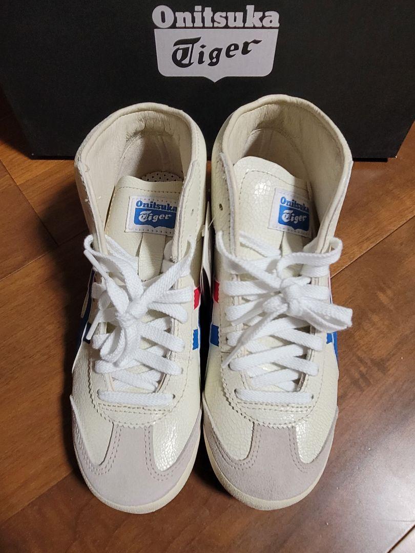 Onitsuka Tiger MEXICO Mid Runner thl328-0142 WHITE BLUE RED