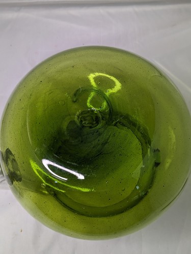 Mundgeblasen Mexiko Kunst Glas Margherita Krug grün 10" - Bild 5 von 12
