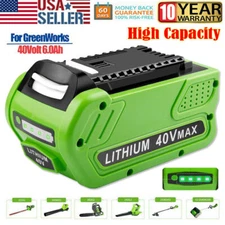 29472 For Greenworks 40V 6.0Ah Lithium G-MAX Battery 29462 29482 29252 2901319