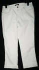 Venus size 6 white denim rhinestone cropped pants good condition  — photo 1