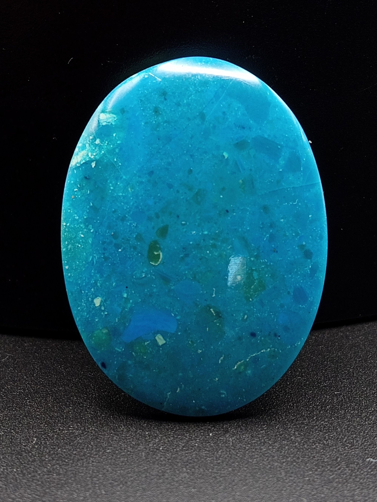 Chilean Blue Opal Oval Cabochon 16 carats