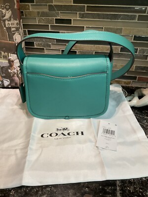 COACH(コーチ) ショルダーバッグ タビー メッセンジャー 19 CK955 グリーン レザー COACH Tabby Messenger 19 Crossbody Bag CK955 Bright Green Teal | eBay