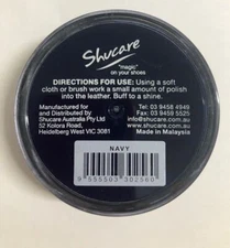 Navy Blue Shoe Polish Cream - Shucare Renovating Polish - Top Quility !!