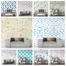 3D Watercolor Colorful Self-adhesive Wallpaper Removable Wallpaper Wall Mural