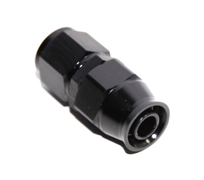 AN10 10AN AN-10 Straight Swivel Fuel Oil Gas Line PTFE Hose End Fitting Black