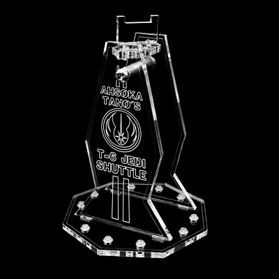 Display Stand Acrylglas Standfuss für LEGO 75362 Ahsoka Tanos T-6 Jedi Shuttle
