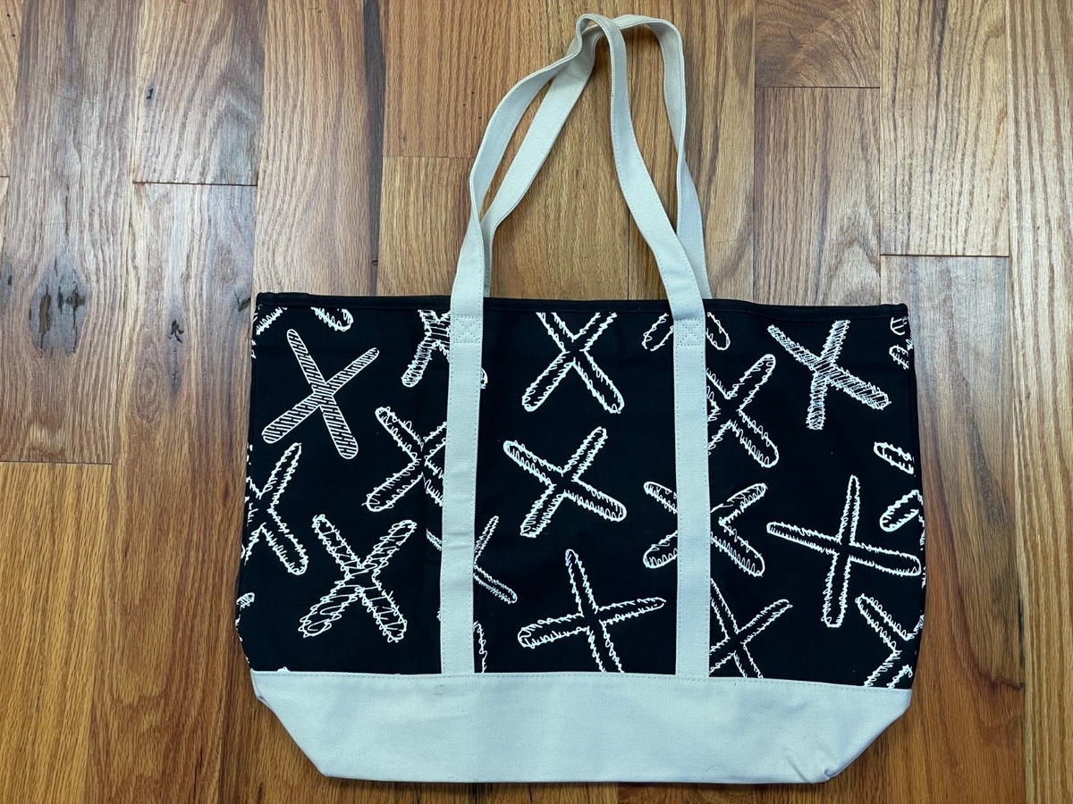 USED Uniqlo X KAWS X Logo Tote SS16 Black Companion Edition