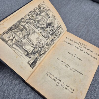 Alice in Wonderland and Through the Looking Glass by L. Carroll, 1941 good cond.