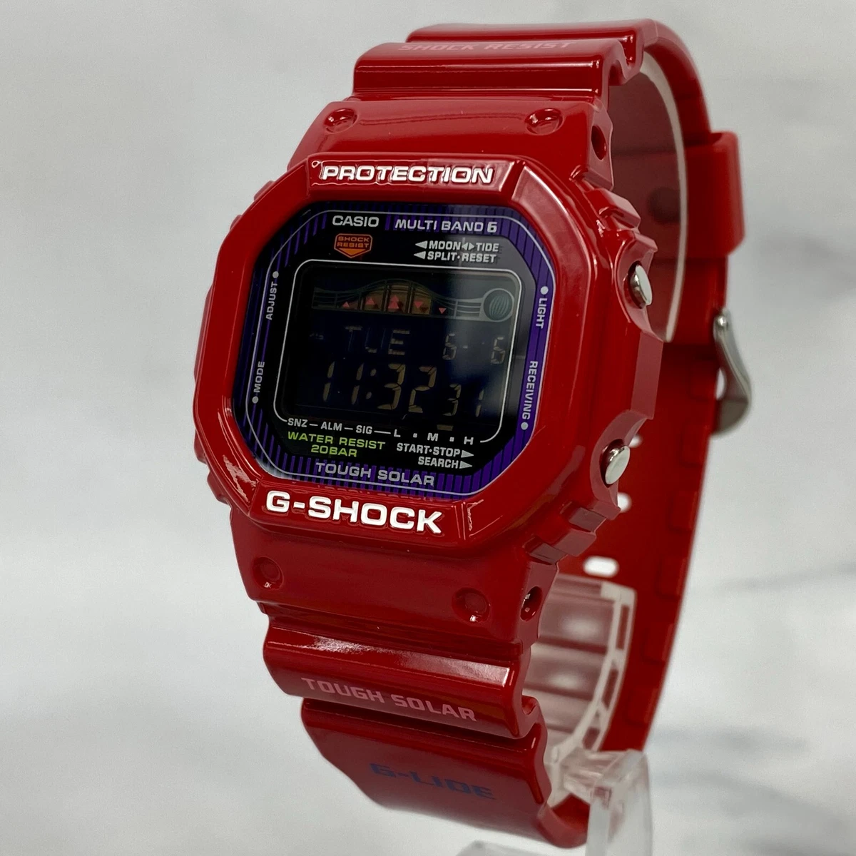 CASIO G-Shock GWX-5600C-4JF G-LIDE Tough Solar Radio Digital Red Mens Watch  New