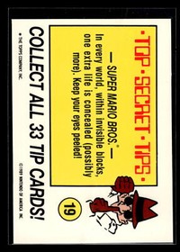 1989 Topps Nintendo Game Packs #19 Chintai Sticker Double Dragon NES