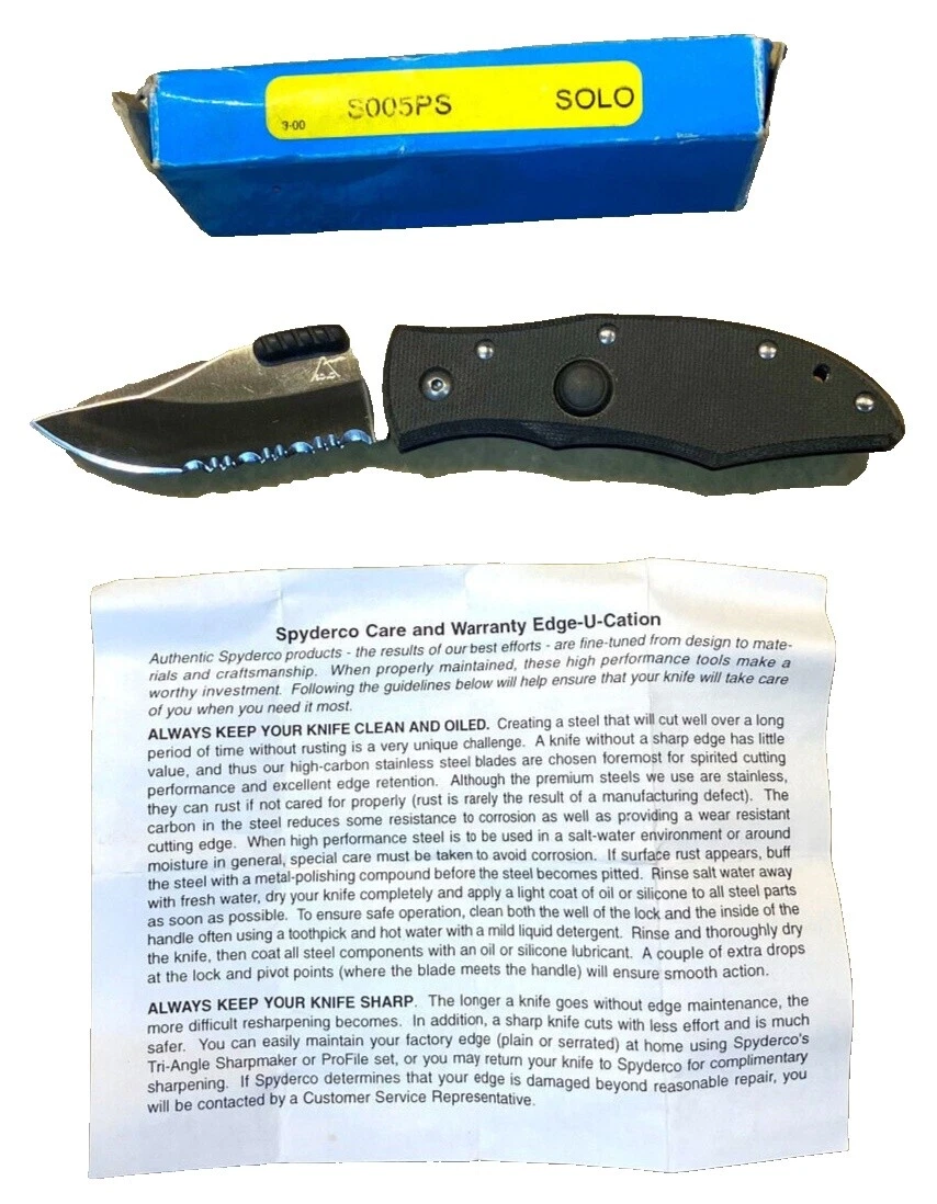 Spyderco Original Collectible Vintage Folding Knives