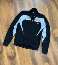 Castelli Cycling Men's Jacket Size L/Xl Black/White